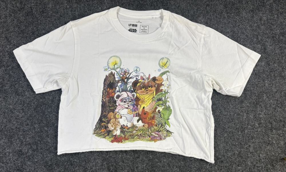 Uniqlo UT Star Wars Ewoks Jun Takahashi Master of Graphics Crop Tee XS